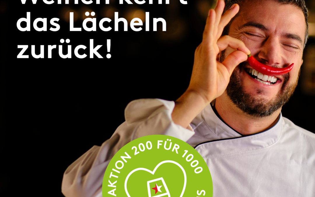 Für Hotel-Restaurant Aktion 200 für 1000