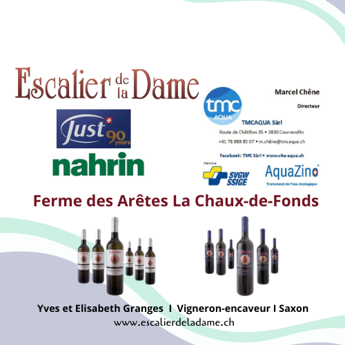 Dégustation le 12 novembre et le 13 novembre 2021 à la Chaux-de-Fonds